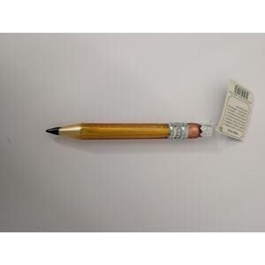 Old World Christmas Yellow Pencil Glass Ornament Teacher Gift Retro School Decor